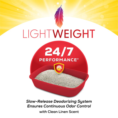 Purina  Lightweight Clumping Cat Litter, Low Dust, 24/7 Performance Multi Cat Litter, 17 Lb. Pail