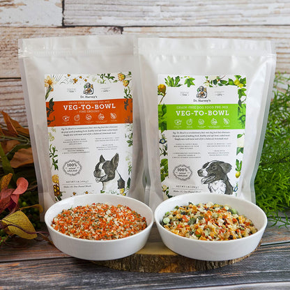 Veg-To-Bowl Dog Food, Human Grade Dehydrated Base Mix for Dogs, Grain Free Holistic Mix