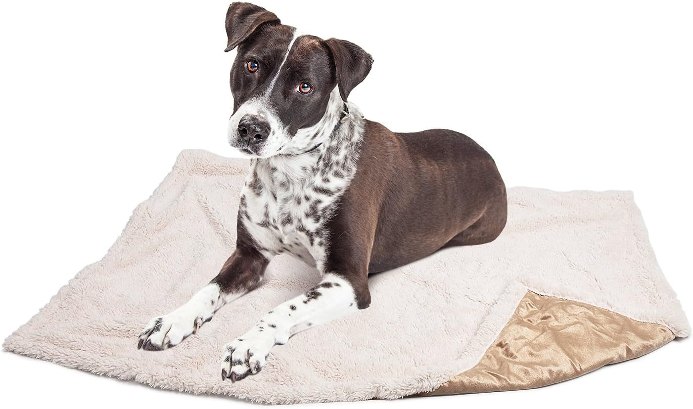 Dog Blanket, Super Soft Sherpa Pet Blankets and Throws Sleeping Mat for Small Medium Doggies Puppy Animals 45"X30"