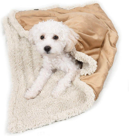 Dog Blanket, Super Soft Sherpa Pet Blankets and Throws Sleeping Mat for Small Medium Doggies Puppy Animals 45"X30"