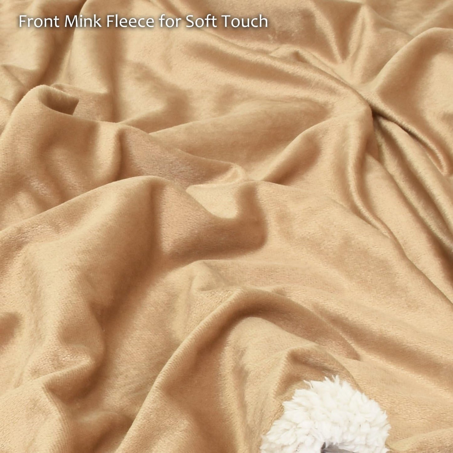 Dog Blanket, Super Soft Sherpa Pet Blankets and Throws Sleeping Mat for Small Medium Doggies Puppy Animals 45"X30"